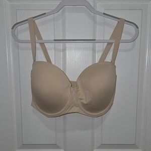 Aisilin Women Strapless Bra Underwire Multiway Full Coverage Size 36G Beige.
